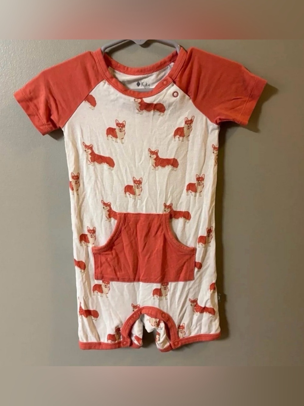 Kyte Baby Corgi Shortall Retired Print Boy Girl Sz 18-24 Months